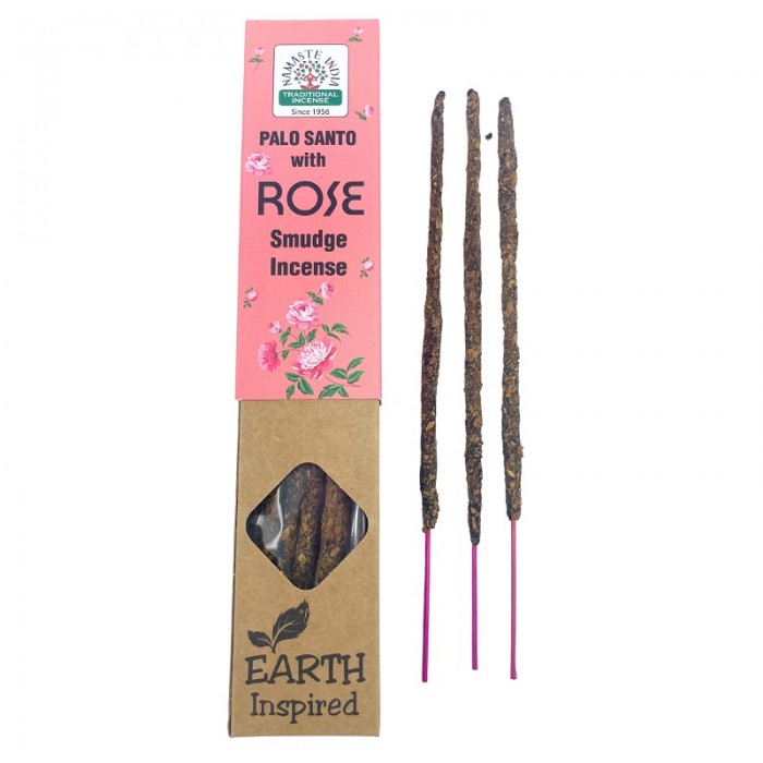 Earth Inspired Smudge Incense Palo Santo - Rose Αρωματικά στικ